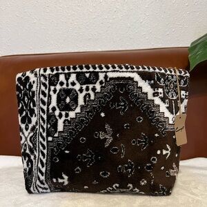 Lalla Marrakech large Walakin Carpet Clutch Brown
